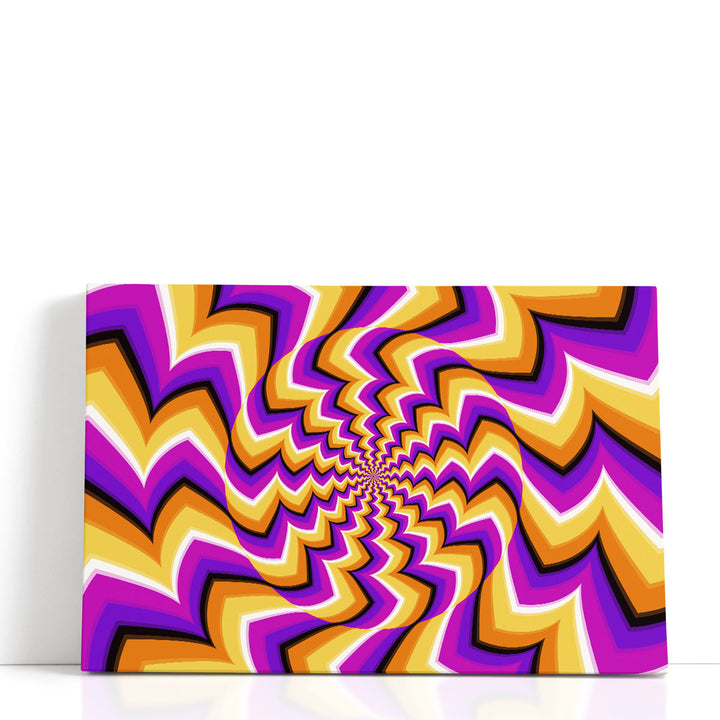 Purple abstract art with surreal shapes