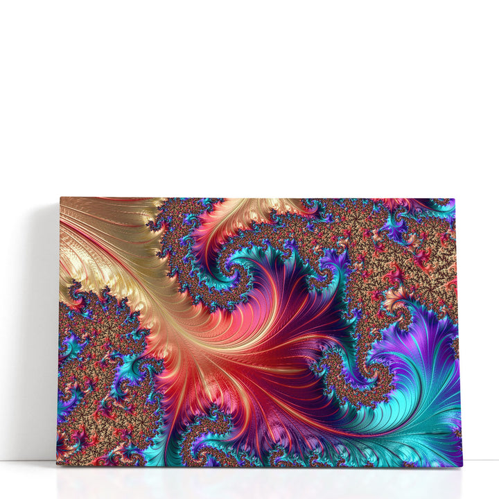 Colorful abstract kaleidoscope design wall art