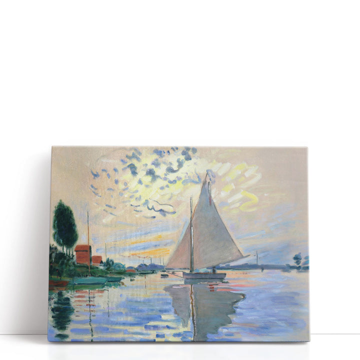 Sailing Boat in Petit-Gennevilliers - Canvas Print Wall Art