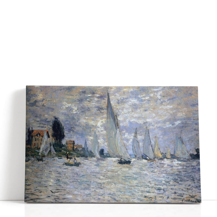 The Boats Regatta at Argenteuil, 1874 - Canvas Print Wall Art
