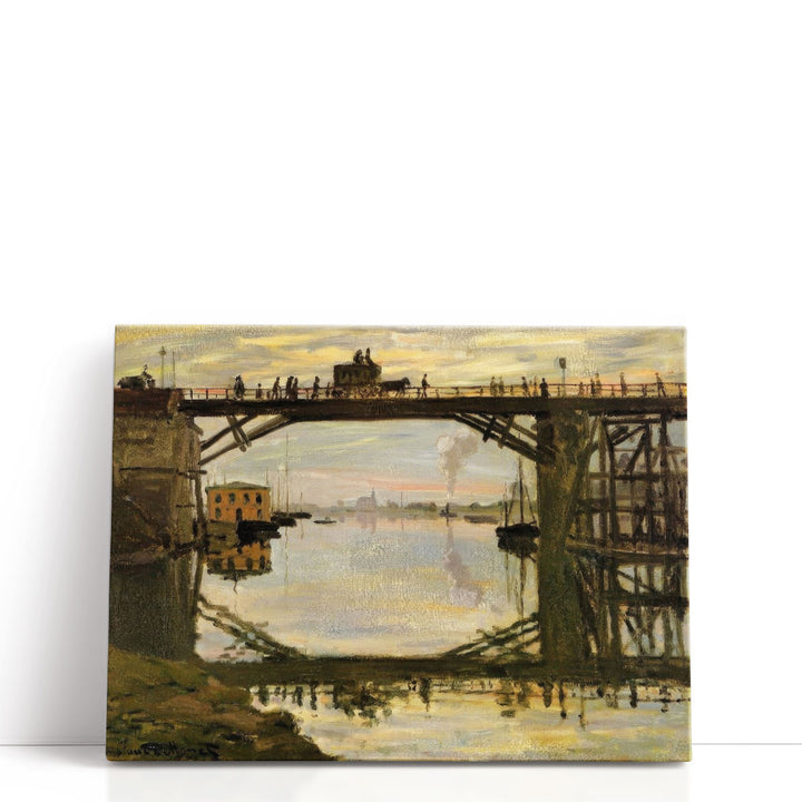 The Highway Bridge under repair, 1872 - Canvas Print Wall Art