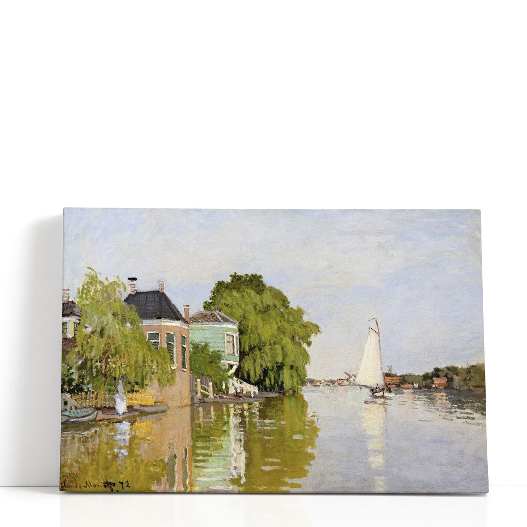 Claude Monet Houses on the Achterzaan 1871 riverscape