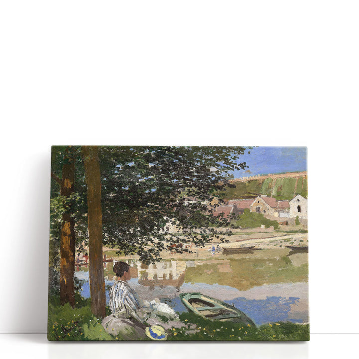 On the Bank of the Seine - Canvas Print Wall Art