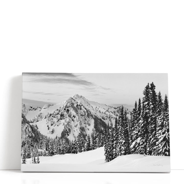 Tatoosh Range Black and White - Canvas Print Wall Art