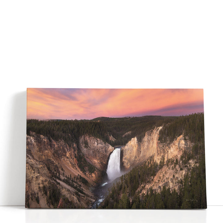 Lower Falls of the Yellowstone River I - Canvas Print Wall Art
