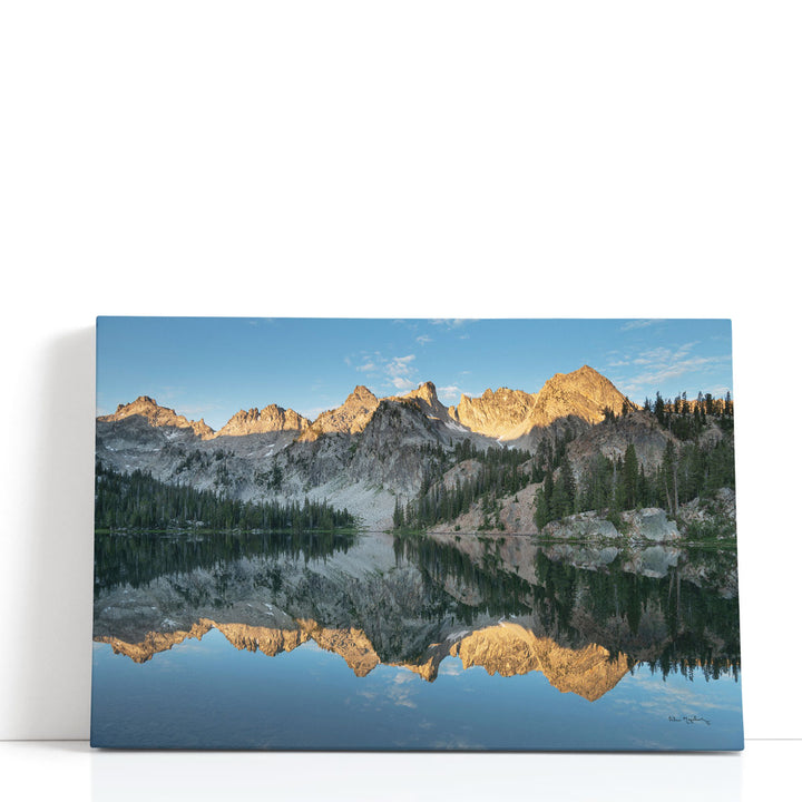 Alice Lake Sawtooh Mountains Idaho - Canvas Print Wall Art