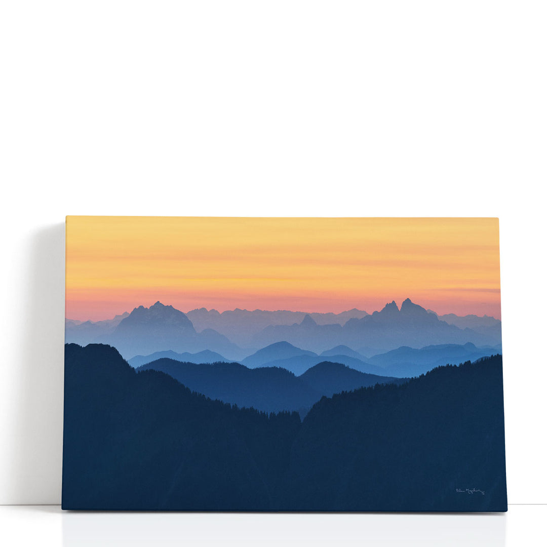 Sunset photography decor with vivid sky colors