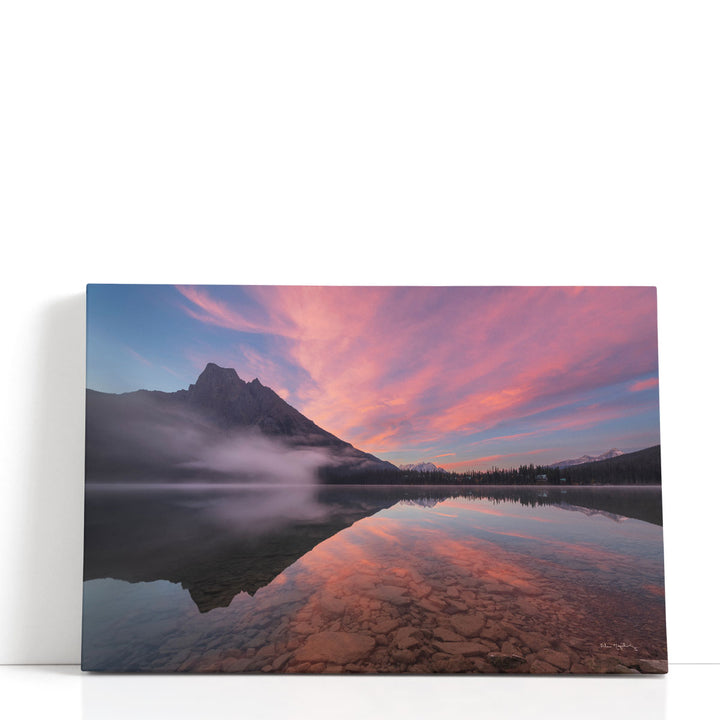 Emerald Lake Evening - Canvas Print Wall Art