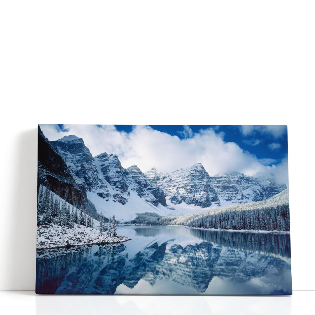 Moraine Lake wall art peaceful mountain lake view