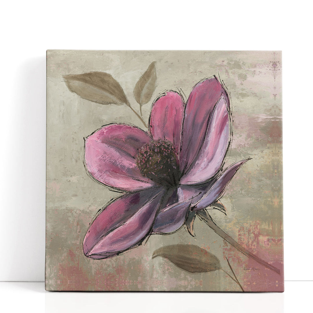 Plum Floral III - Canvas Print Wall Art