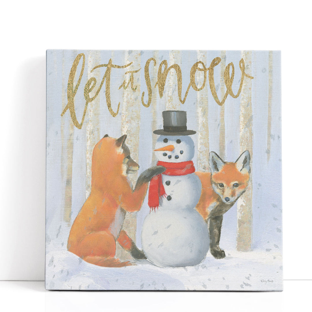 Christmas Critters Bright III - Canvas Print Wall Art