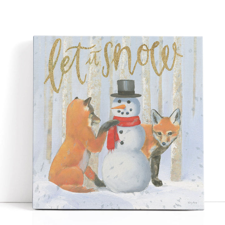 Christmas Critters Bright III - Canvas Print Wall Art