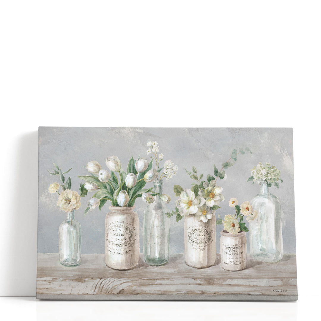 Marmalade Flowers I - Canvas Print Wall Art