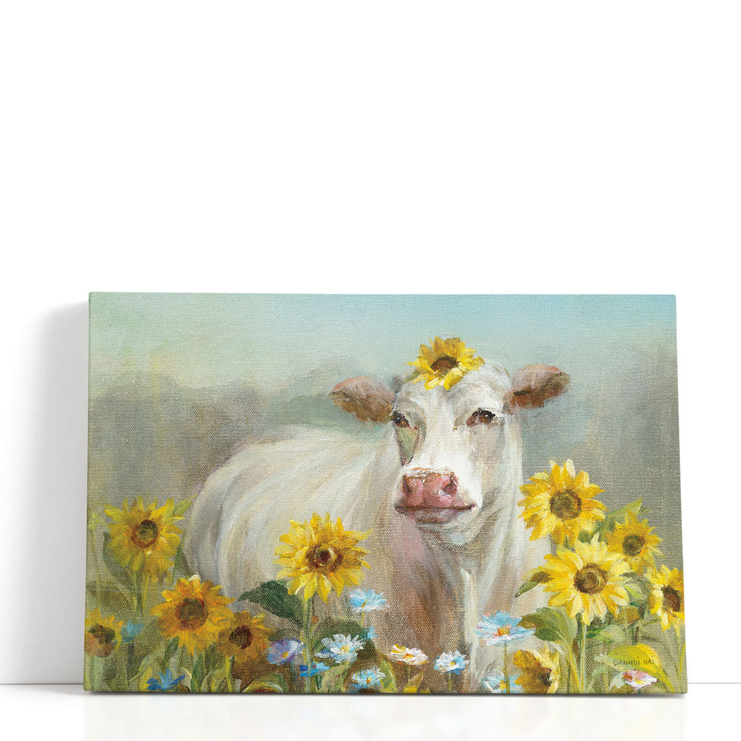 Farm and Field I Blue Sky - Canvas Print Wall Art