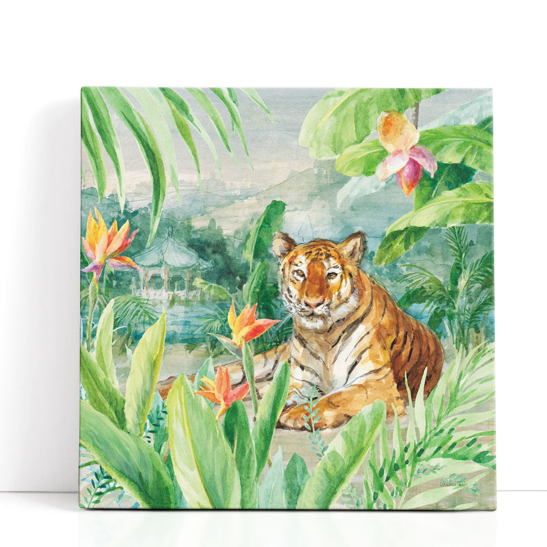 Lounging Tiger - Canvas Print Wall Art