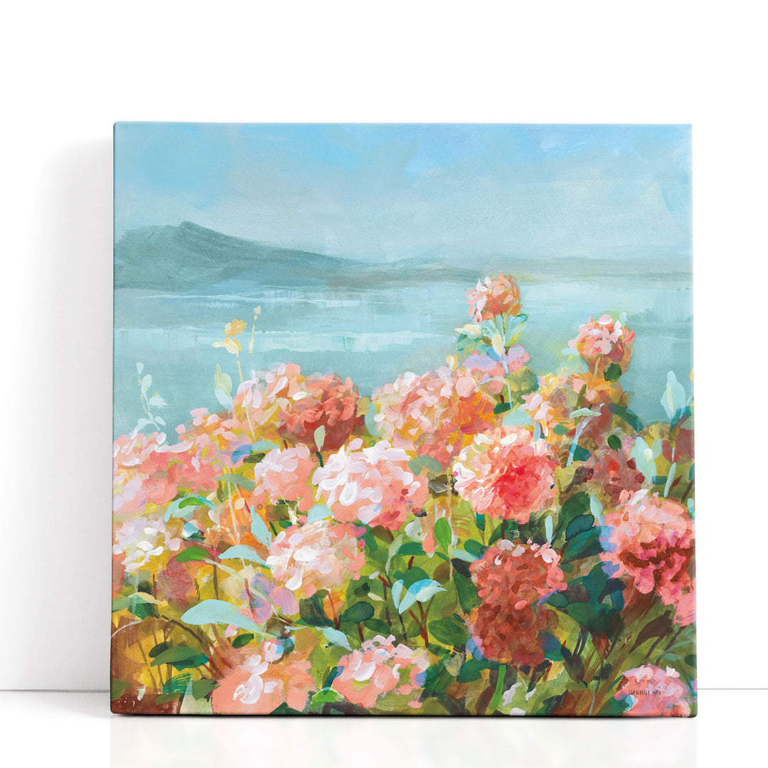 Coastal Dahlias II - Canvas Print Wall Art