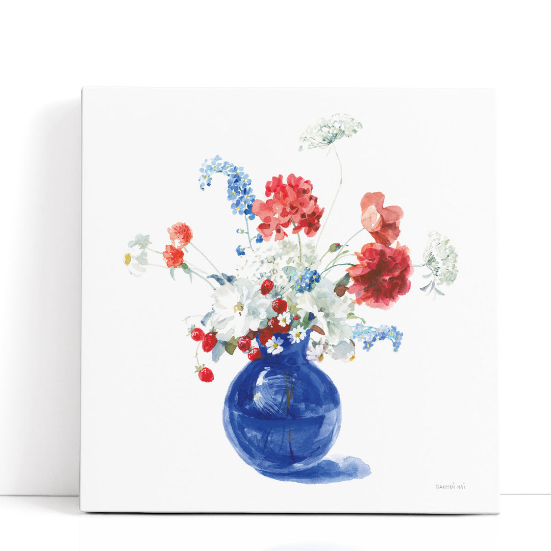 Americana Bouquet - Canvas Print Wall Art