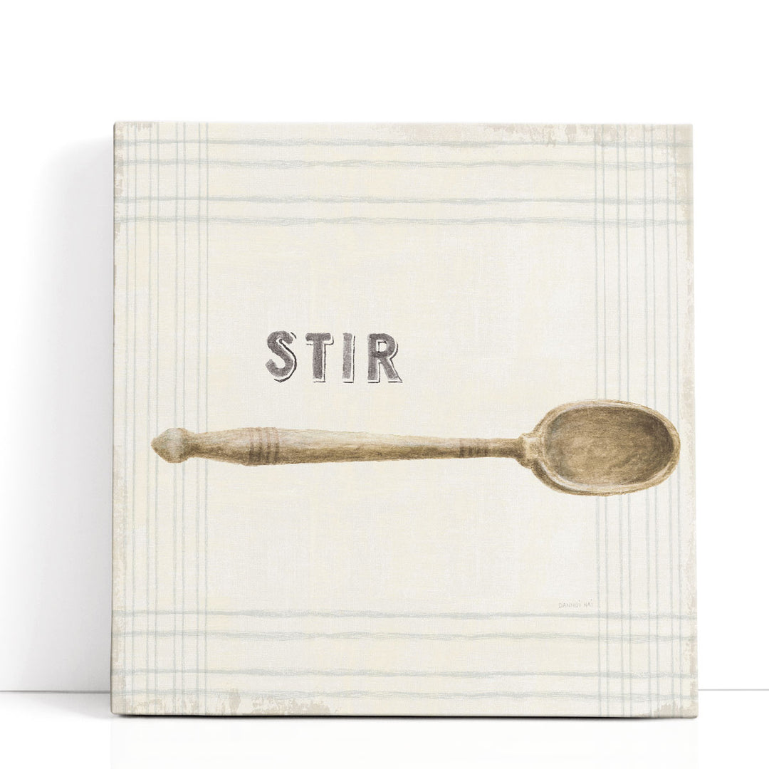 Cutlery Kitchen Artwork stir spoon motif art