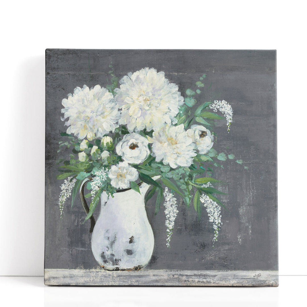 White Flower Wall Décor – delicate white petals