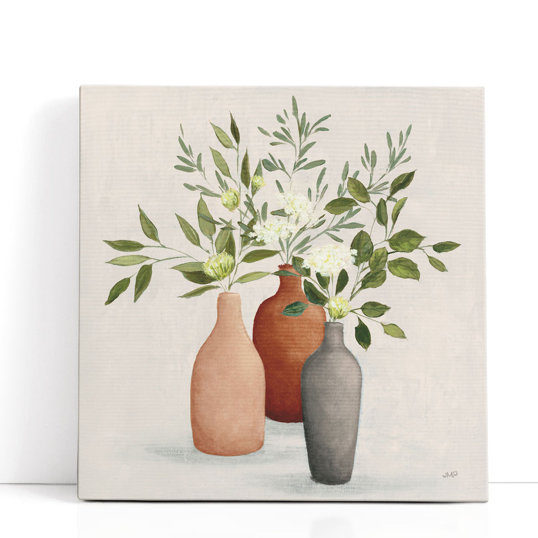 Natural Wall Decor – wooden vase silhouette art