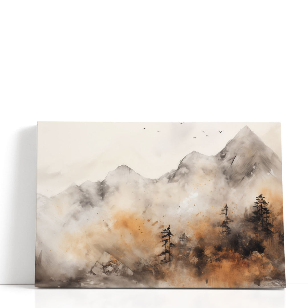 Earthy Peaks - Canvas Print Wall Art