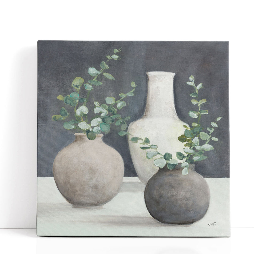 Botanical Still Life Prints ceramic vase leaves
