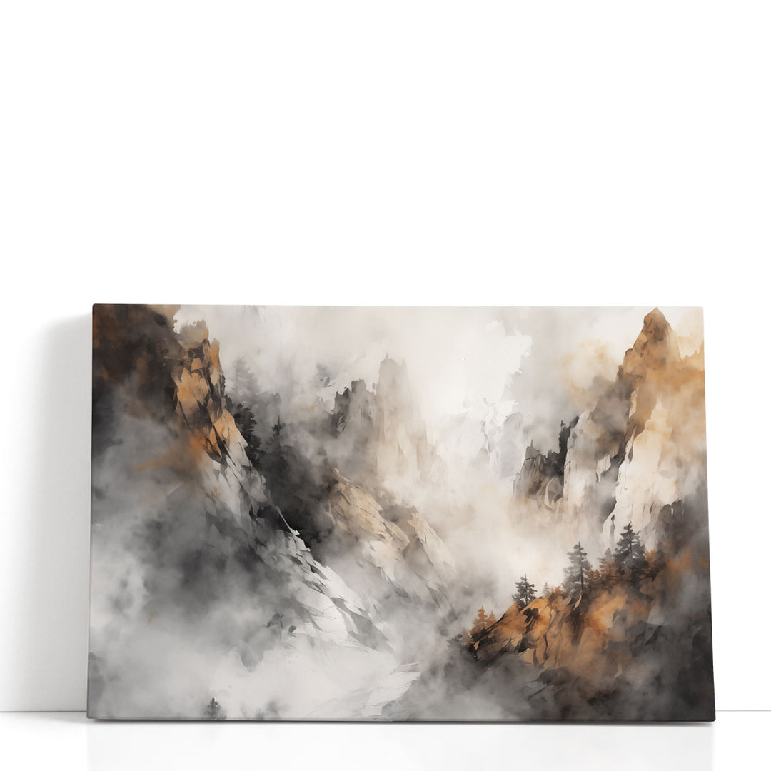Earthy Peaks 2 - Canvas Print Wall Art