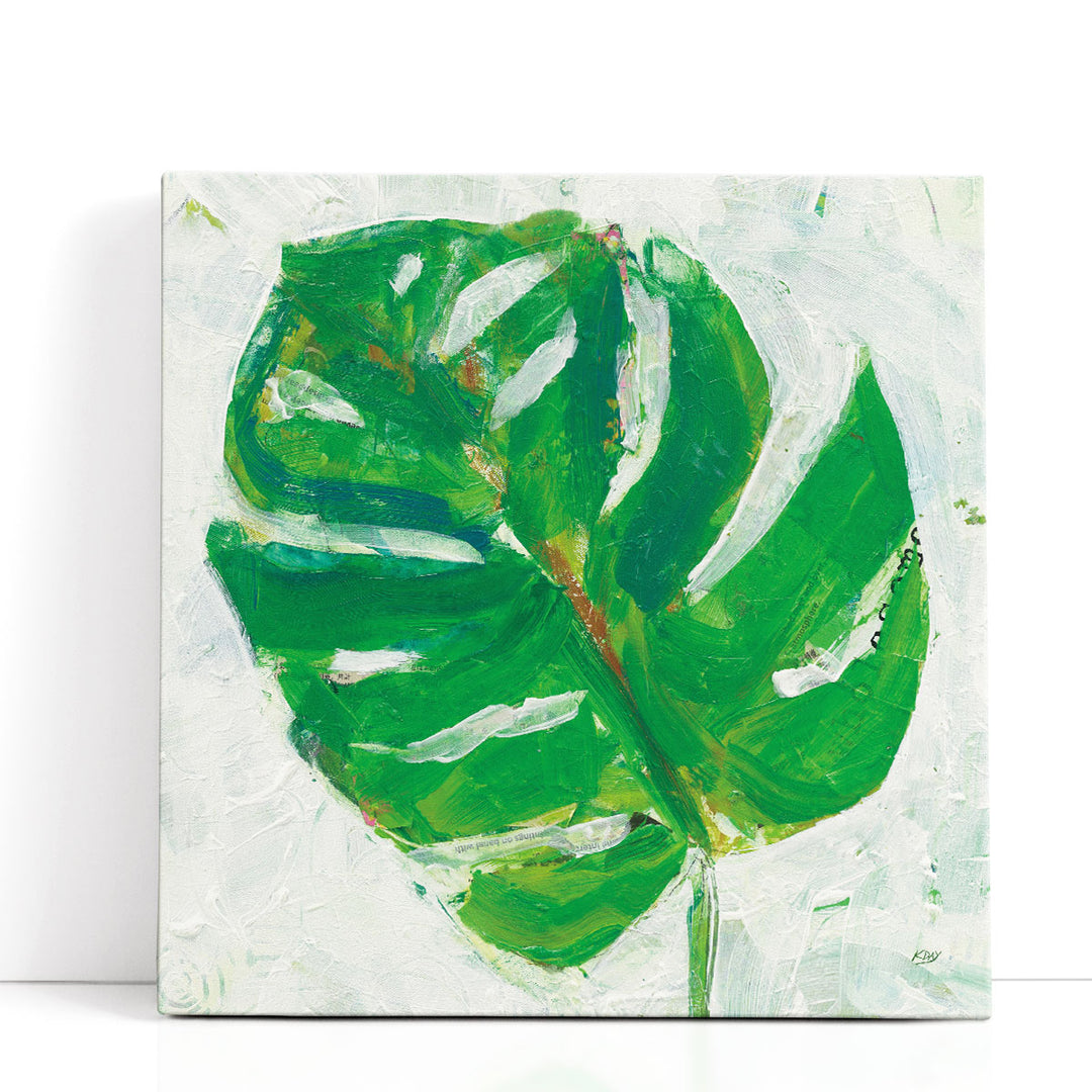 Single Leaf Play II - Canvas Print Wall Art