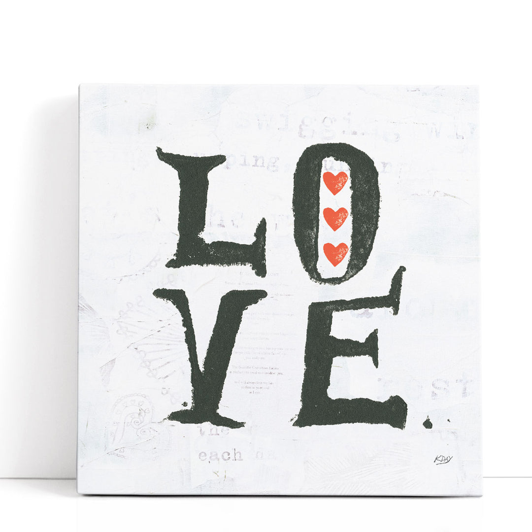 Love Black and White - Canvas Print Wall Art
