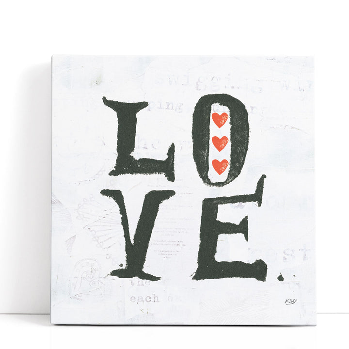 Love Black and White - Canvas Print Wall Art
