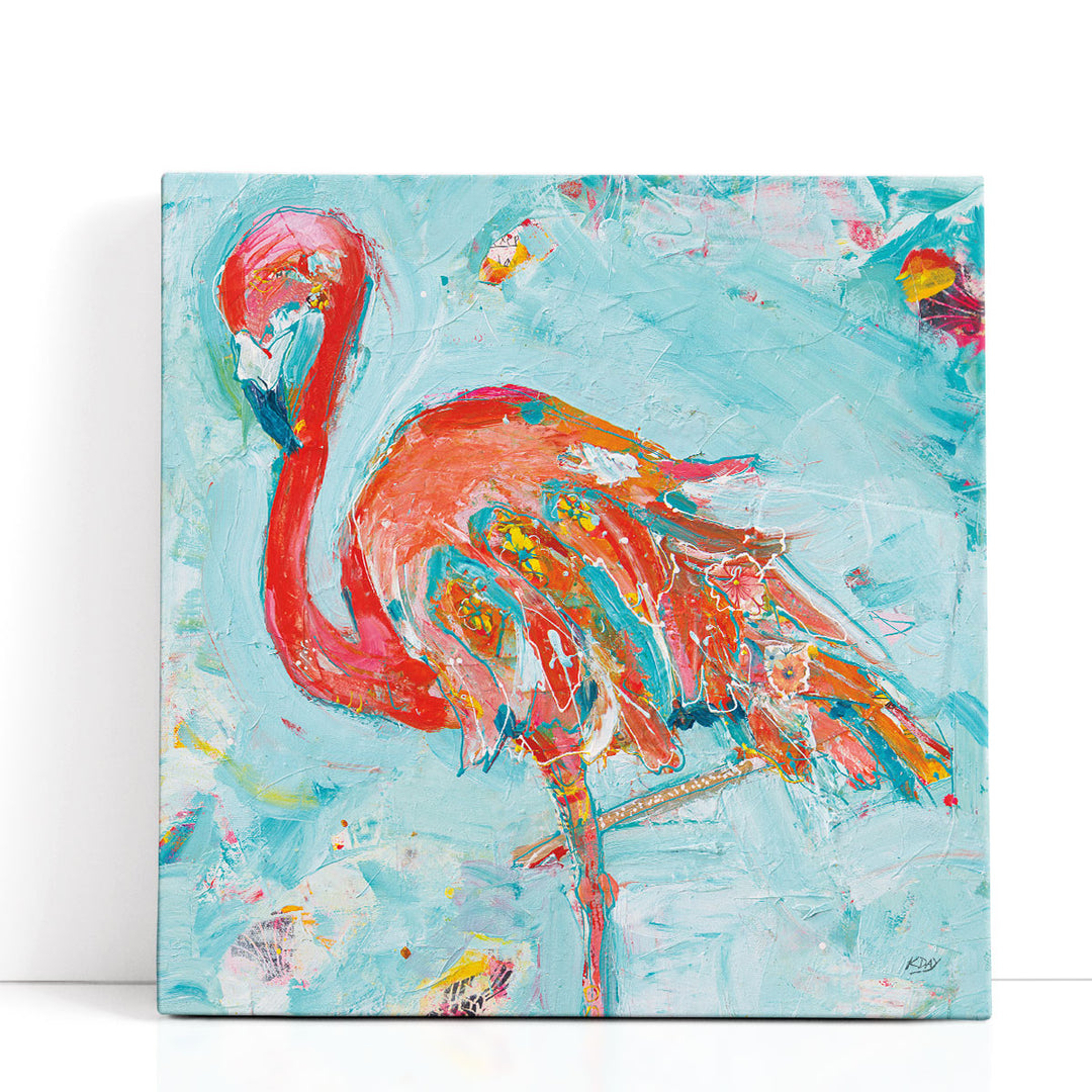Flamingo Bright - Canvas Print Wall Art