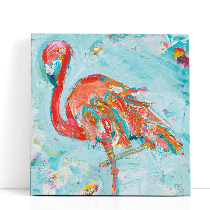 Flamingo Bright - Canvas Print Wall Art