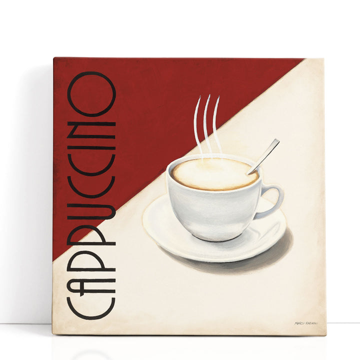 coffee art print – bold red typography
