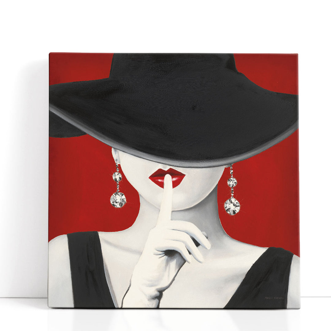 Haute Chapeau Rouge I - Canvas Print Wall Art