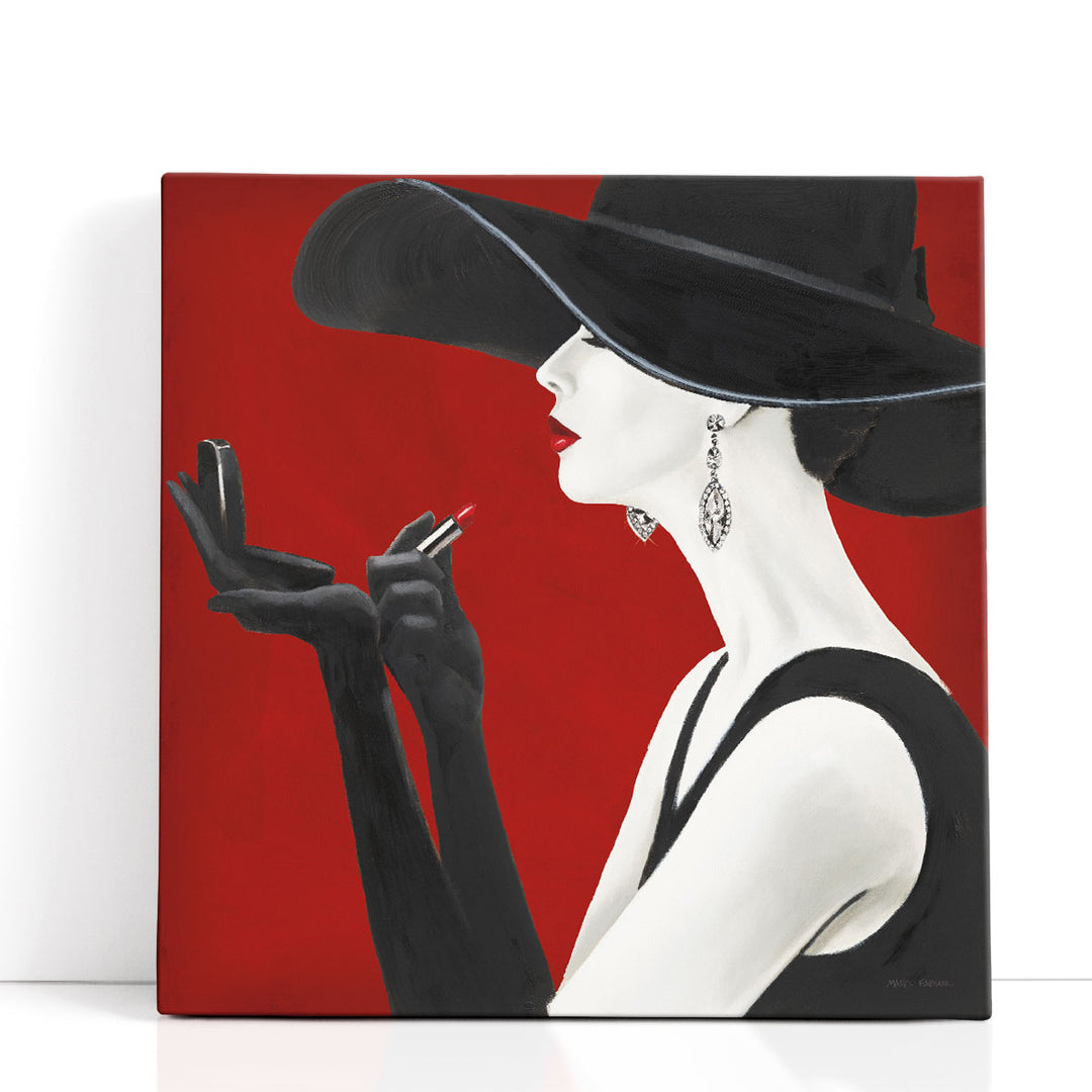 Haute Chapeau Rouge II - Canvas Print Wall Art