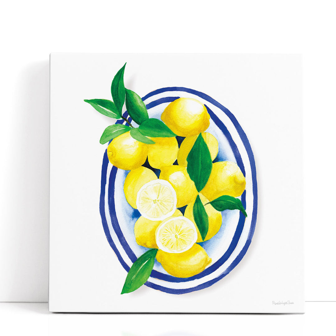 lemon wall art – bright citrus still life