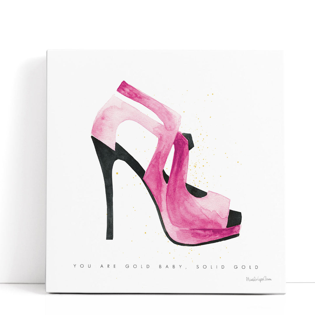 Glitz and Glam VII Pink - Canvas Print Wall Art