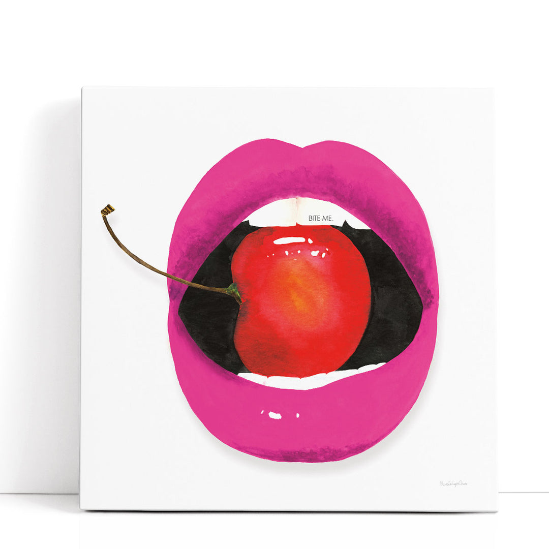 Pink Lips - Canvas Print Wall Art