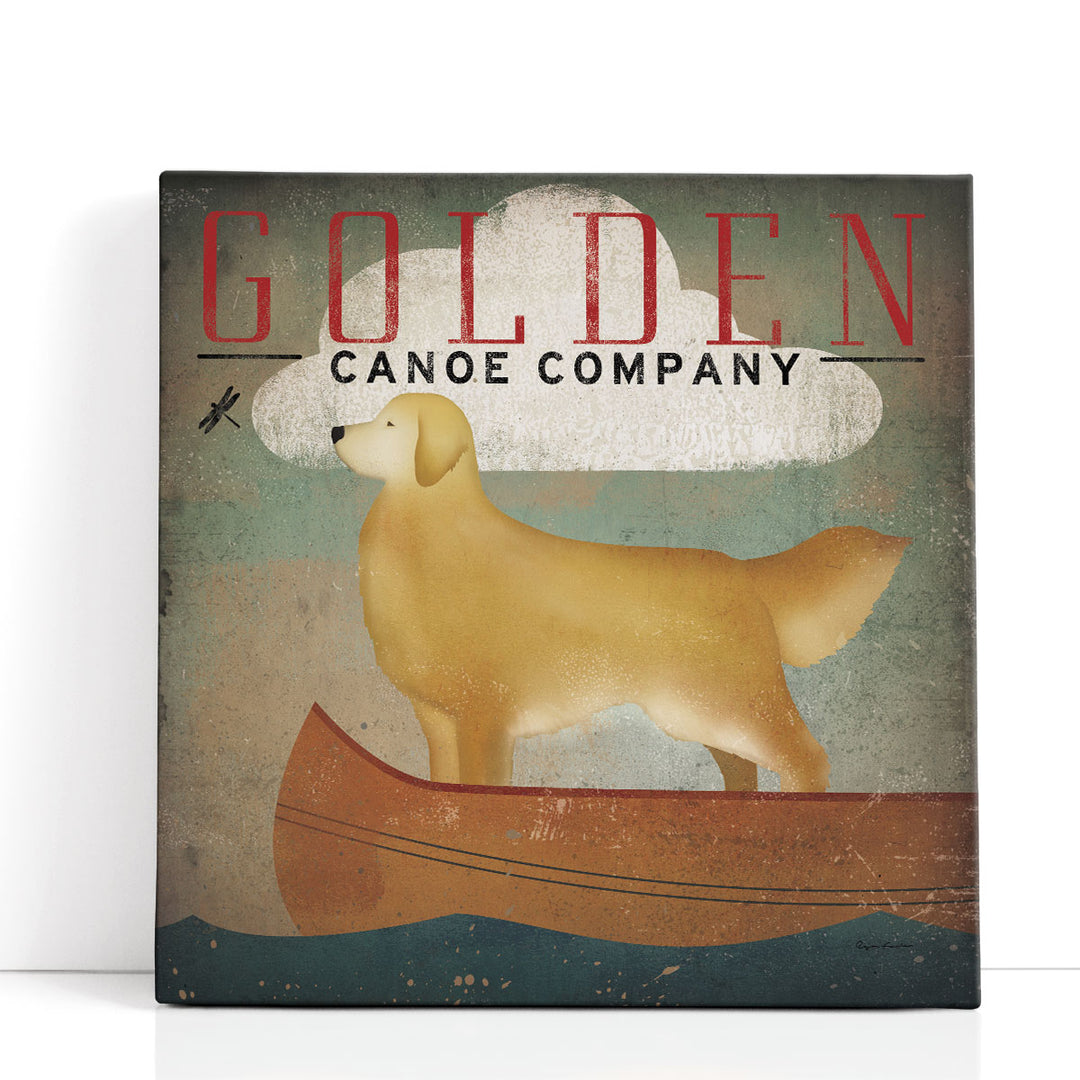 Golden Dog Canoe Co - Canvas Print Wall Art