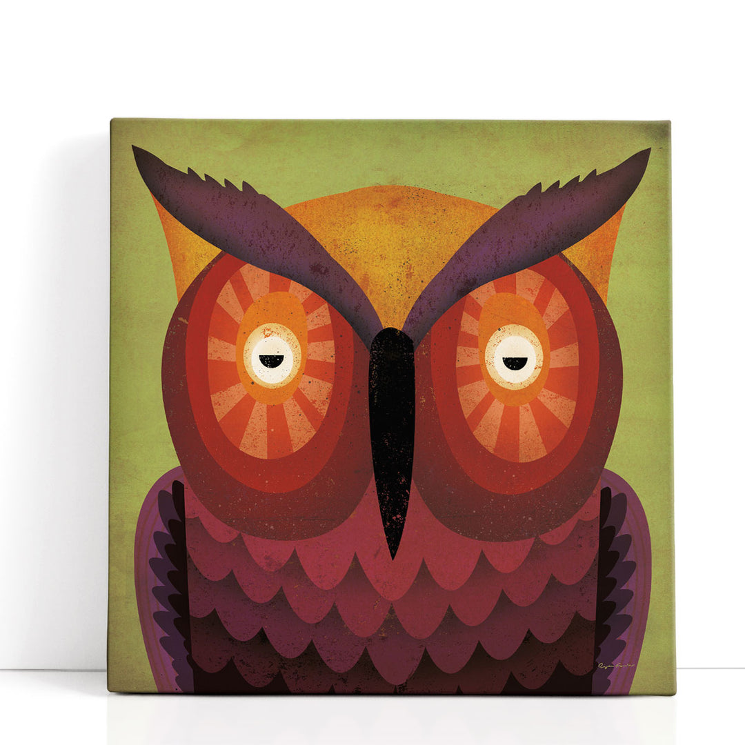 Owl Wow - Canvas Print Wall Art