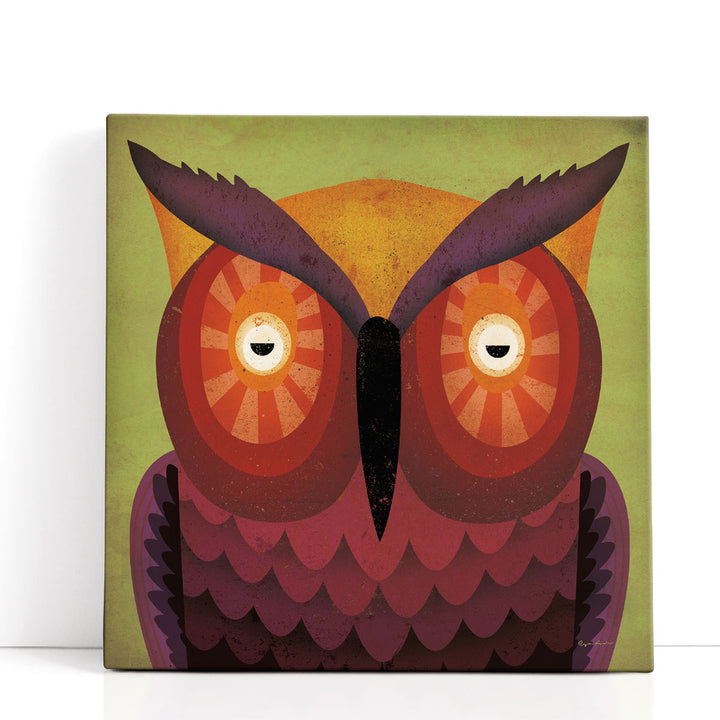 Owl Wow - Canvas Print Wall Art