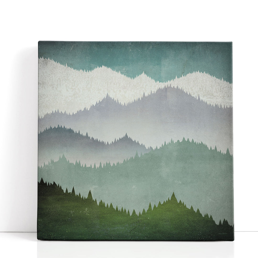 Abstract mountains with textured design