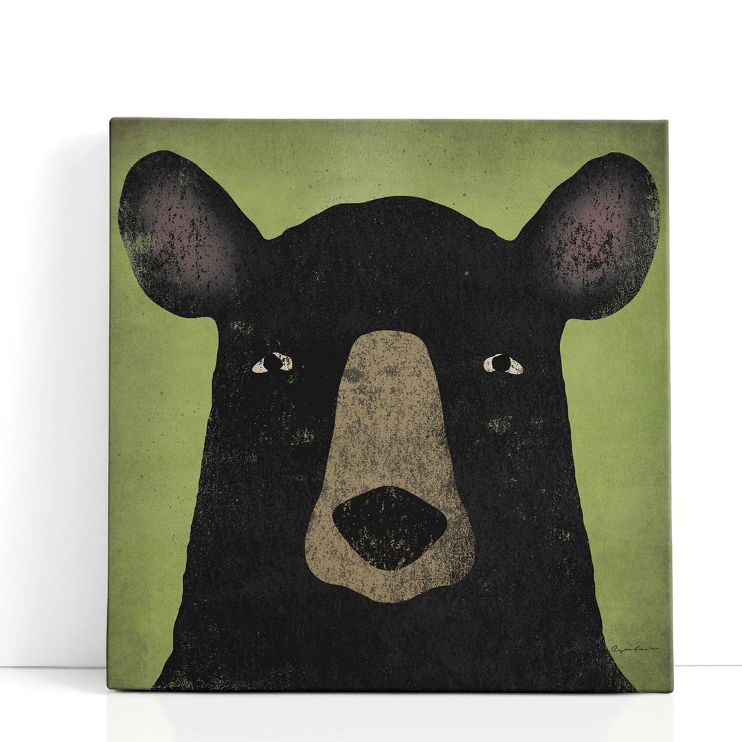 The Black Bear - Canvas Print Wall Art