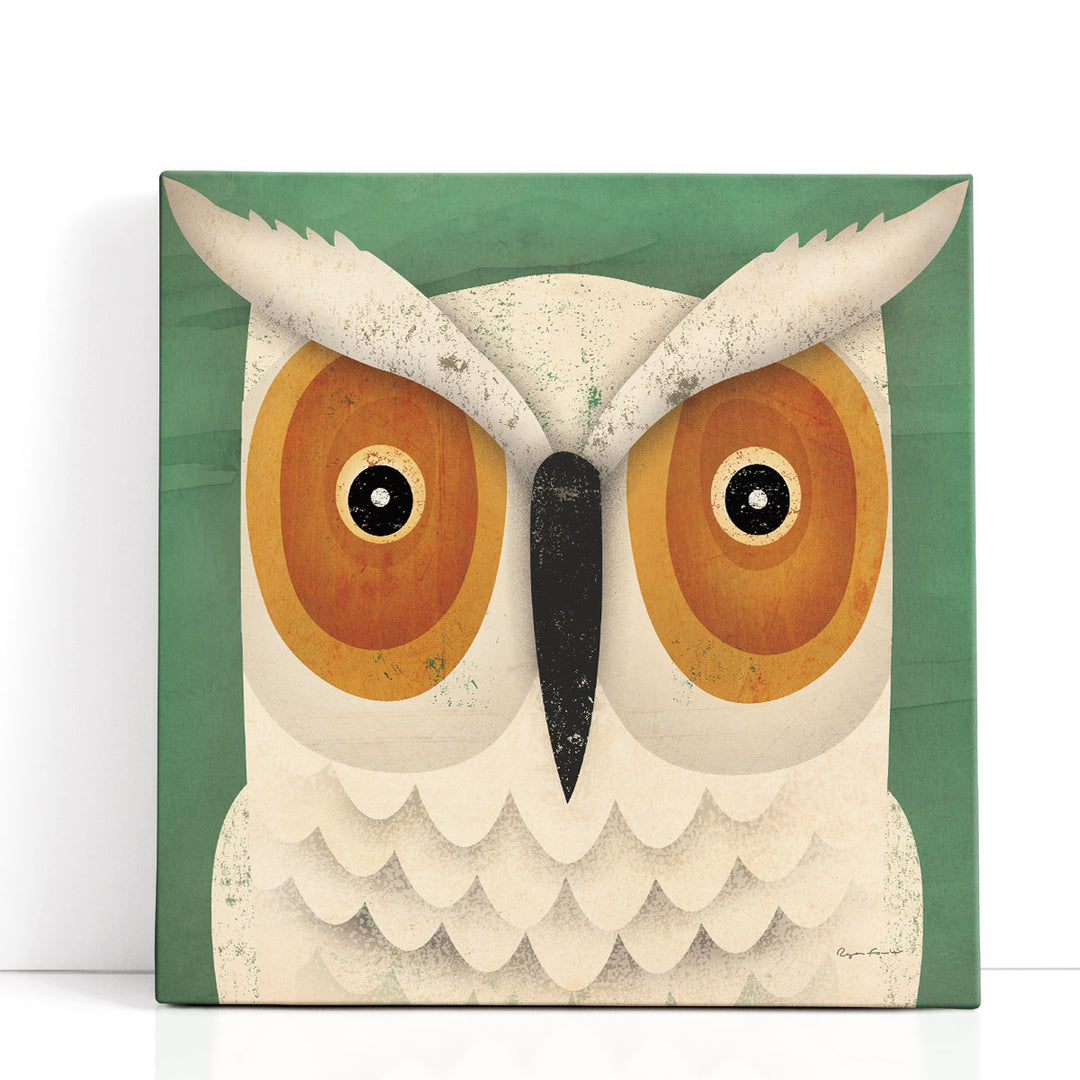 White Owl - Canvas Print Wall Art