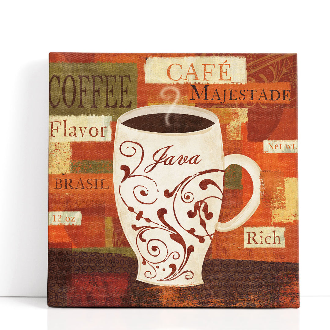 vintage coffee art print – retro café design