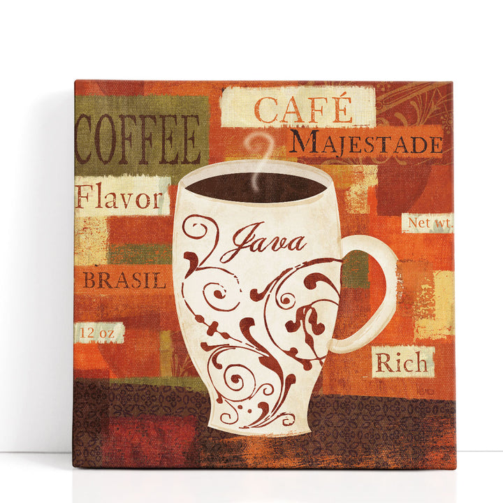 vintage coffee art print – retro café design