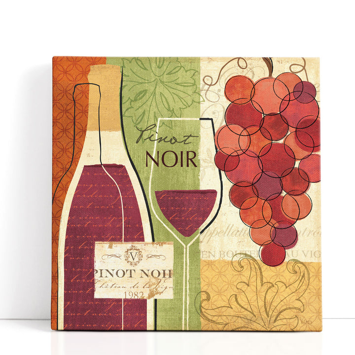 fruit wall art – grape cluster on neutral backdrop