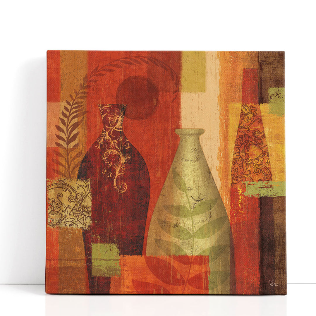 Mosaic Canvas Art geometric vase pattern