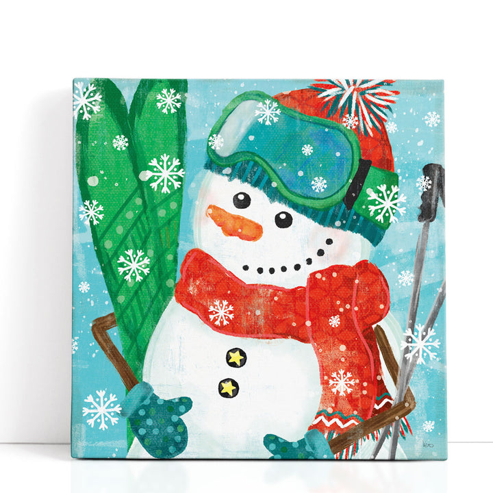 Snowy Fun V - Canvas Print Wall Art