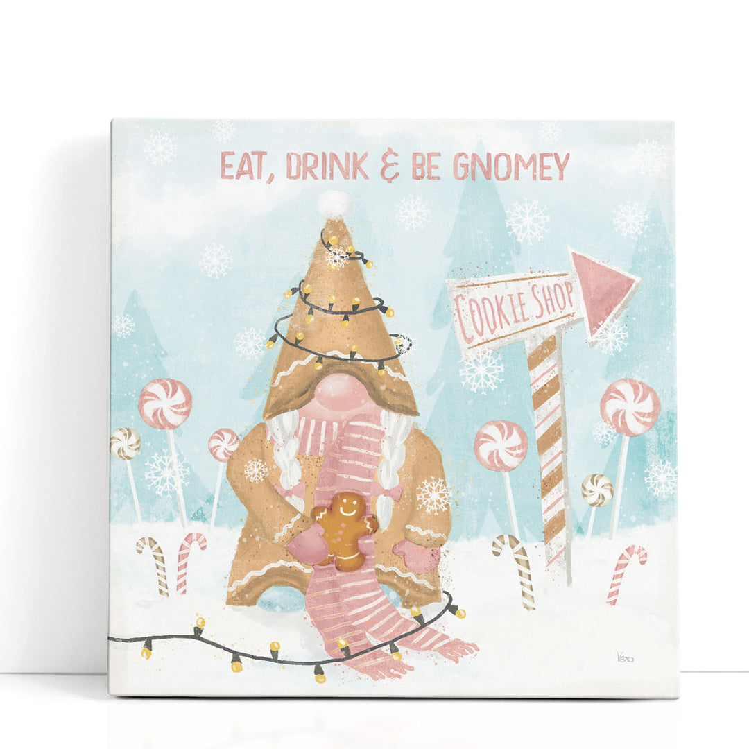 Gnome Sweet Gnome III Blush - Canvas Print Wall Art